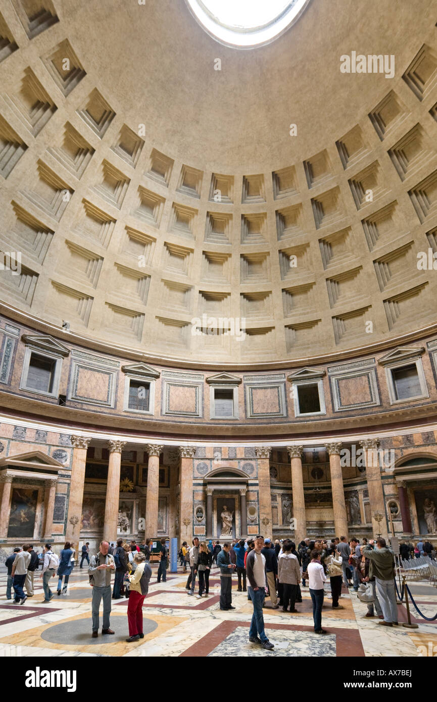 Interior of the Pantheon, Piazza della Rotonda, Historic Centre, Rome, Italy Stock Photo