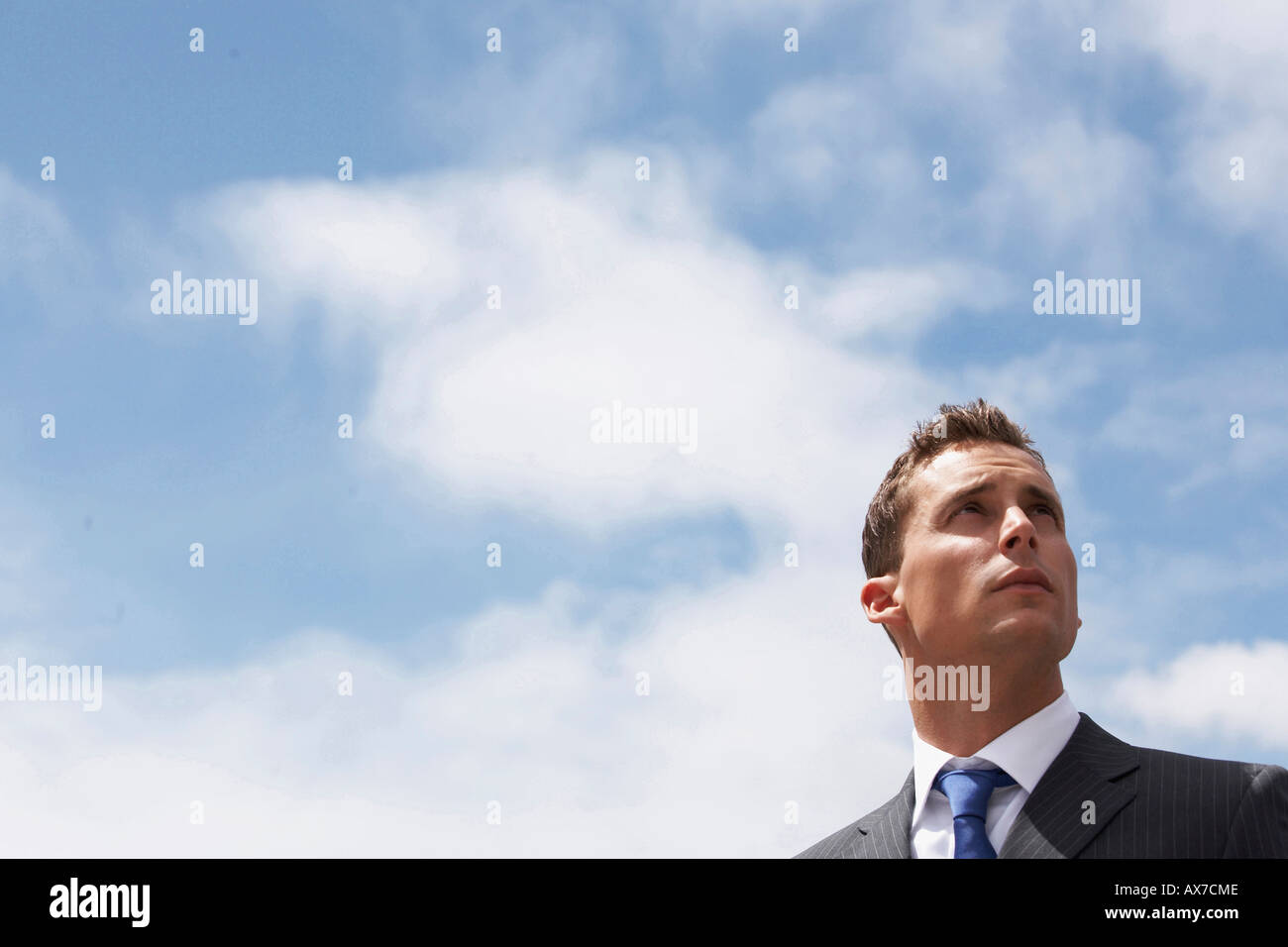 Low angle view of a businessman Stock Photo