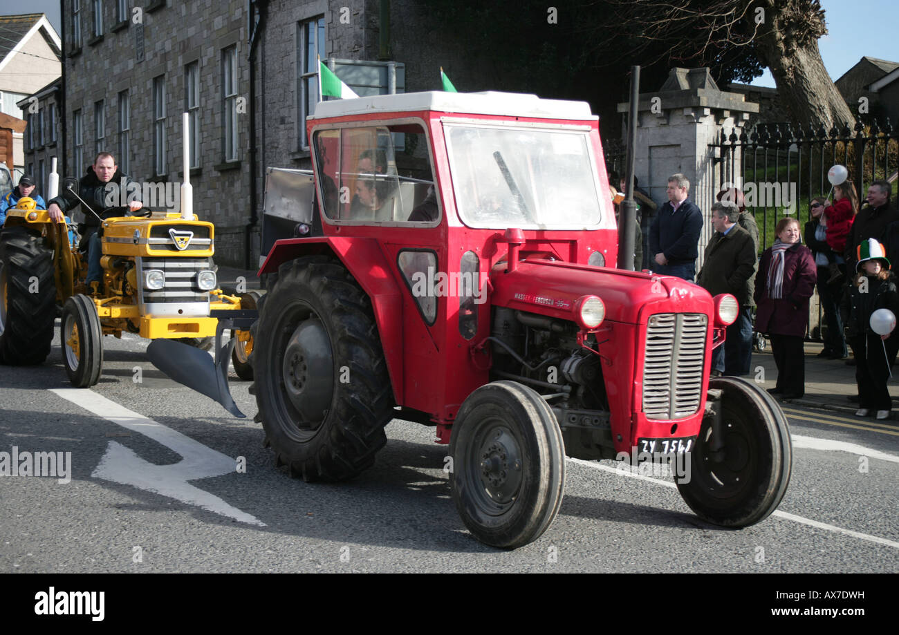 Massey Ferguson tractors in St Patrick s Day Parade Carrickmacross