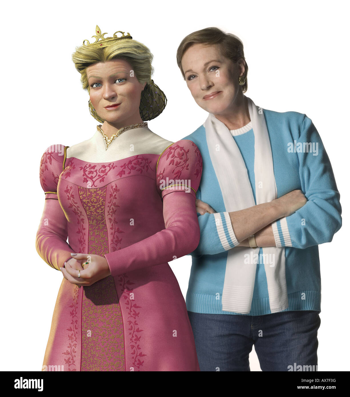 SHREK THE THIRD  2007 Dreamworks Animation/Paramount film with The Queen voiced by Julie Andrews Stock Photo