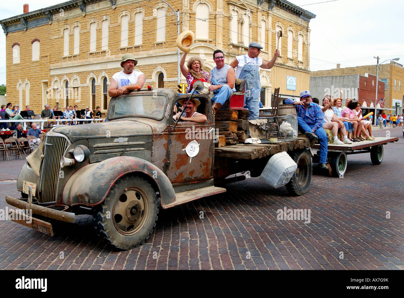 Reunion parade in Beloit, Kansas, USA Stock Photo Alamy