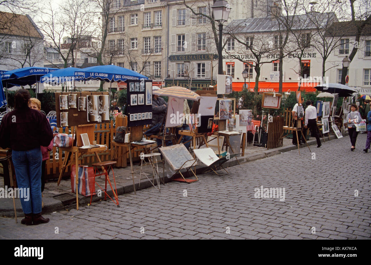 France Paris Montmartre Artists Quarter Stock Photo - Alamy