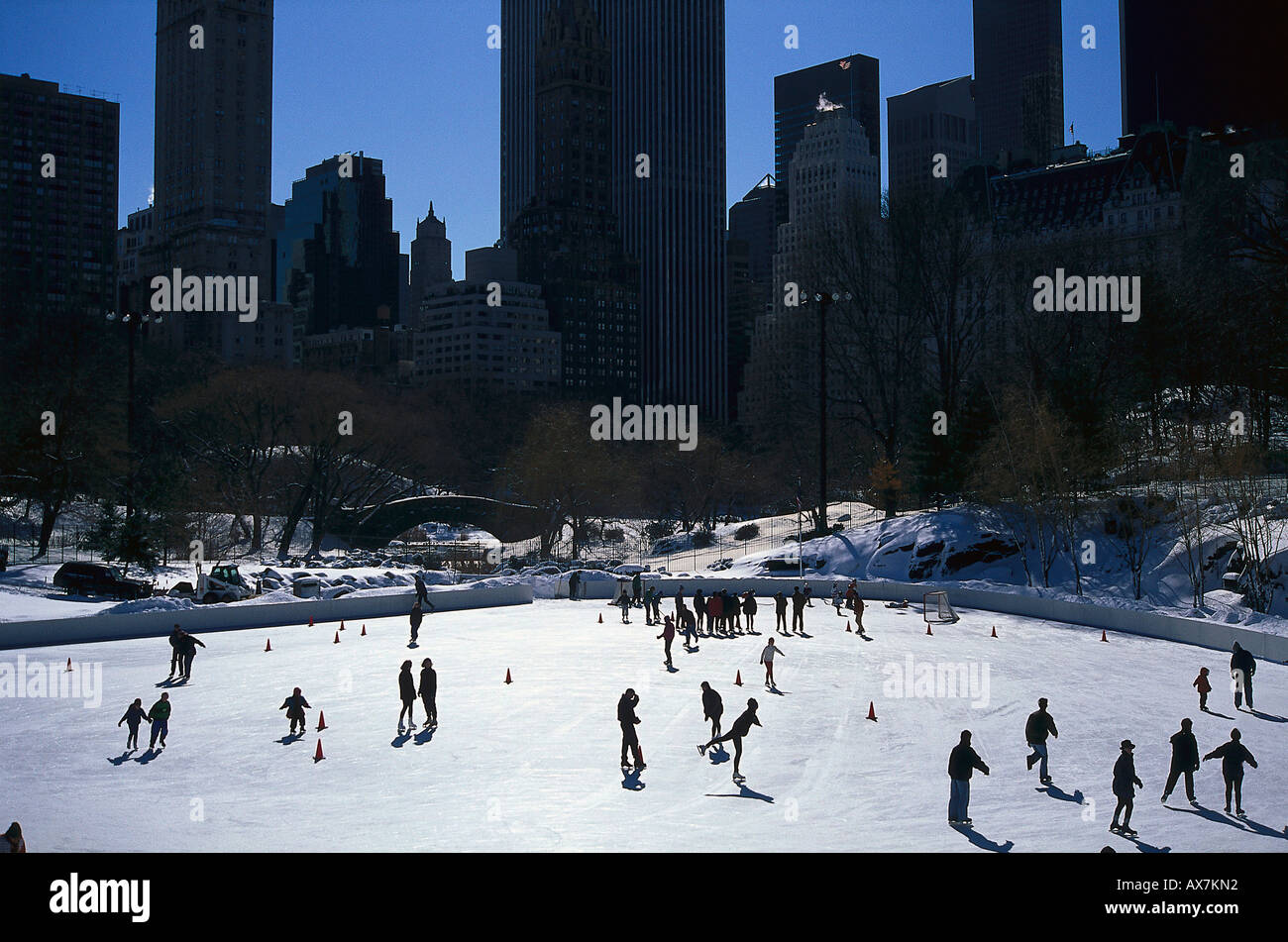 Eislaufen, Central Park, Manhattan, New York City USA Stock Photo Alamy
