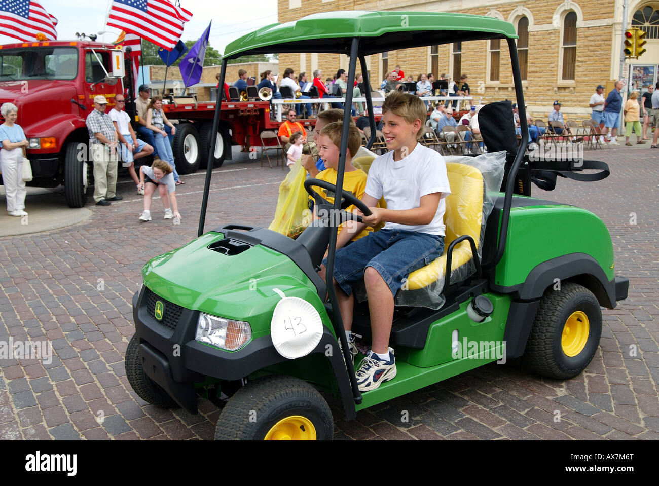 Reunion parade in Beloit, Kansas, USA Stock Photo Alamy