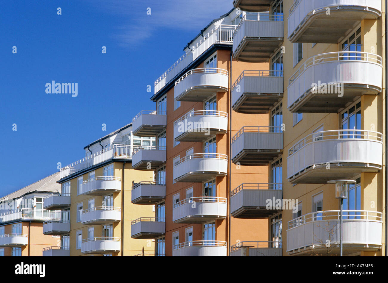 SWEDEN STOCKHOLM NACKA STRAND NEW BUILT HOUSES Stock Photo Alamy