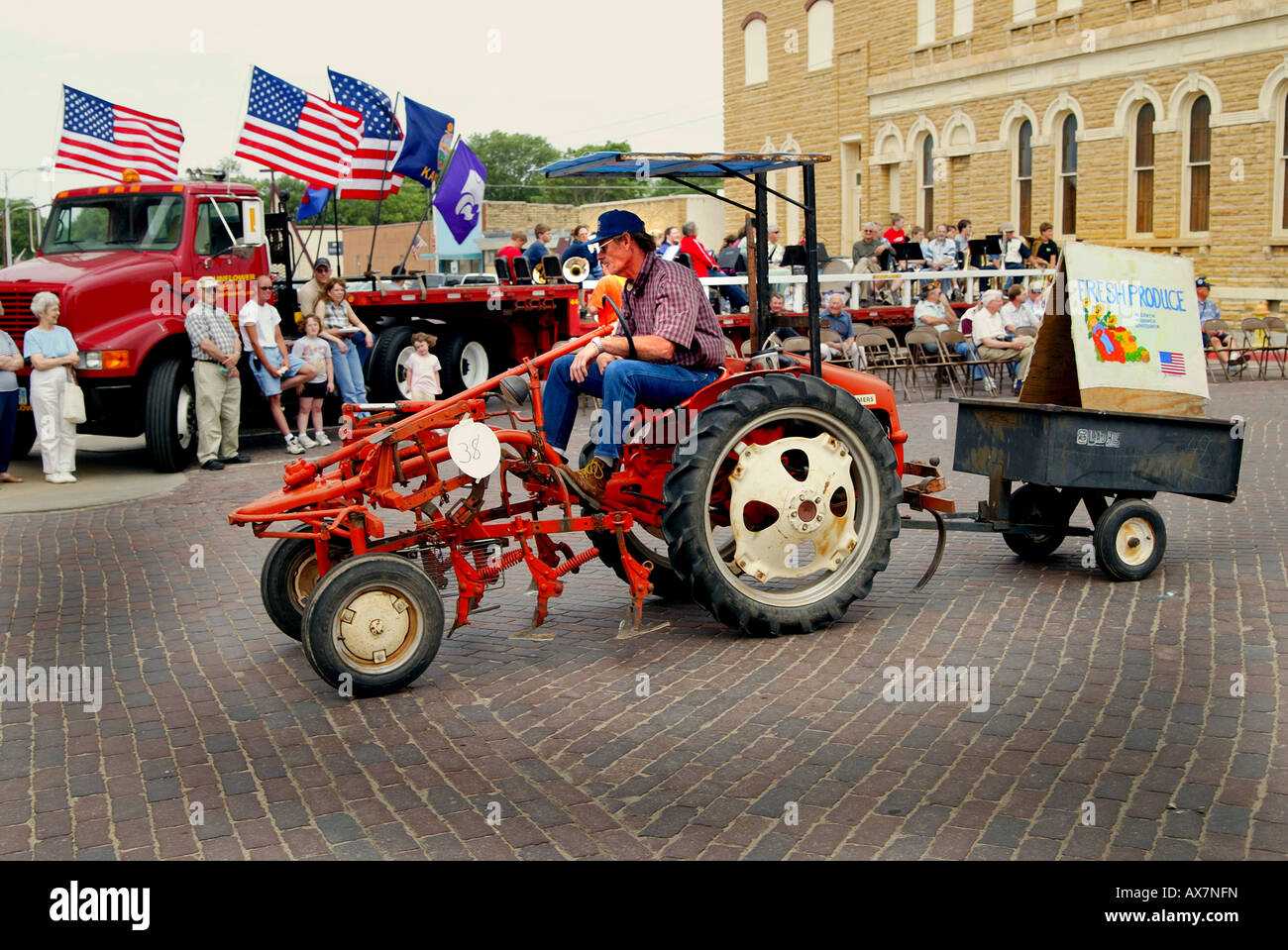 Reunion parade in Beloit, Kansas, USA Stock Photo Alamy