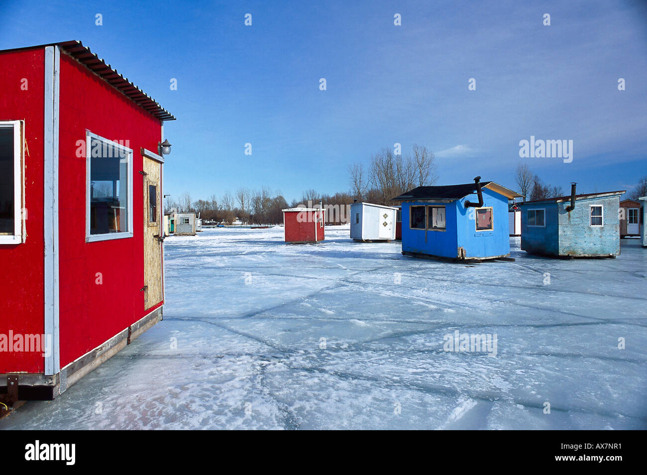 Canada Log Cabins Snow Stock Photos Canada Log Cabins Snow Stock