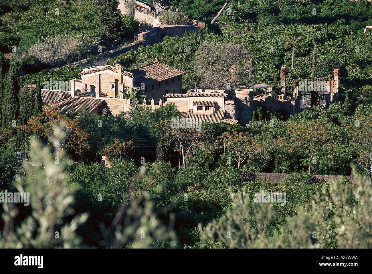 Finca-Hotel de Reis, Finca-Hotel de Reis, Soller Mallorca, Spanien Stock Photo
