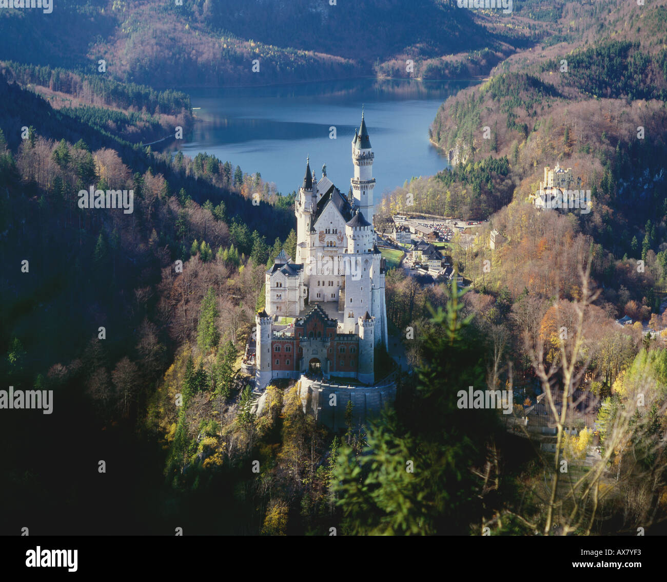 Castle Neuschwanstein Castle of King Ludwig II von Bayern Stock Photo ...