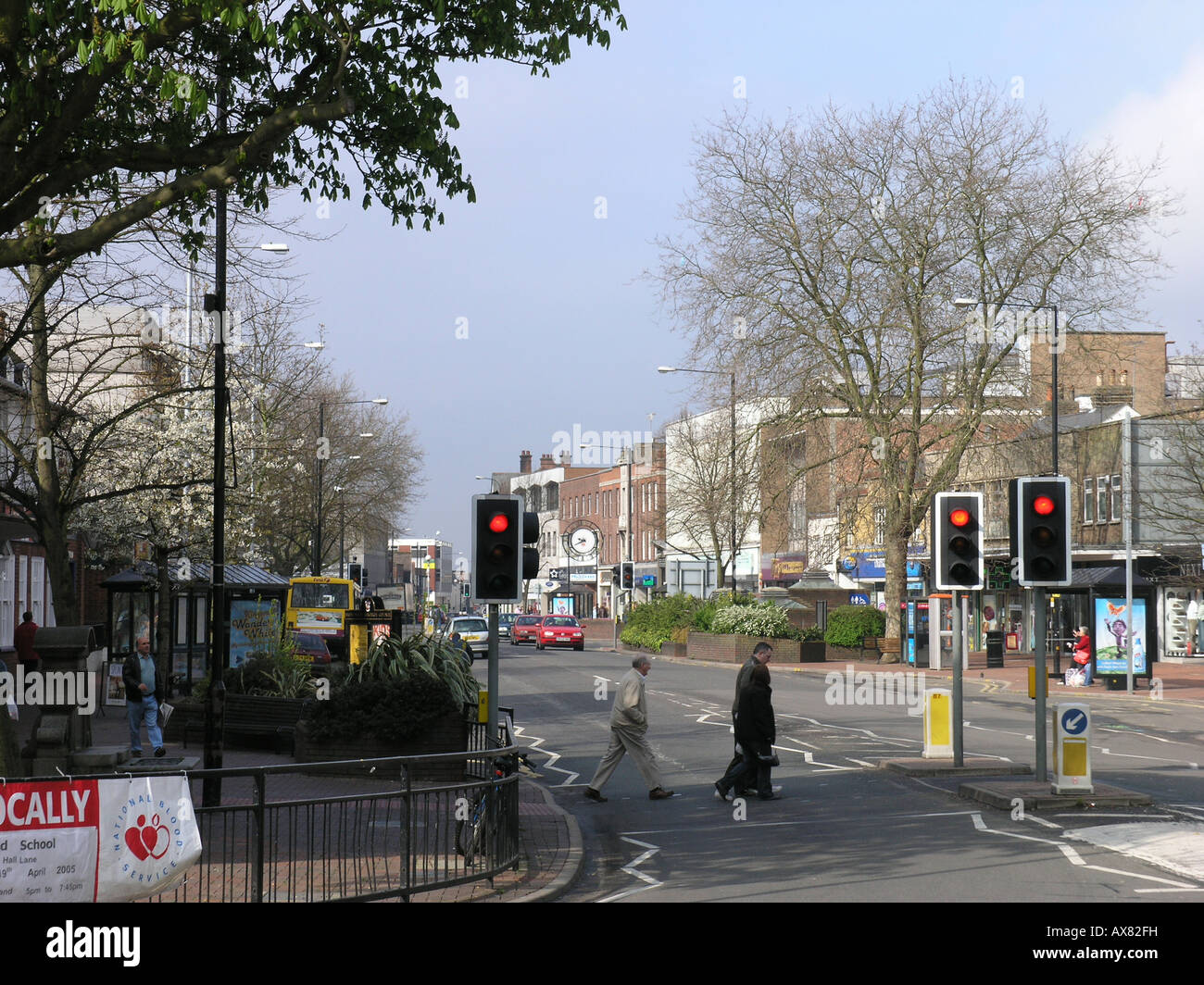 brentwood main high street A1023 through town centre england uk gb Stock Photo