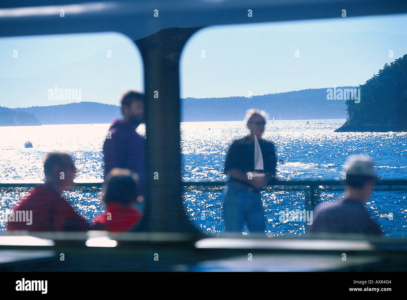Ferry ride, San Juan Islands Washington, USA Stock Photo - Alamy