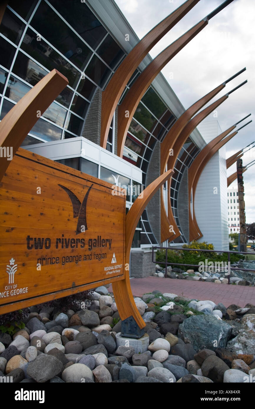 Two Rivers art gallery Prince BC Stock Photo Alamy