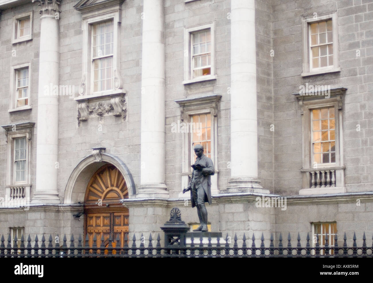 Trinity College on College Green in Dublin Ireland Stock Photo