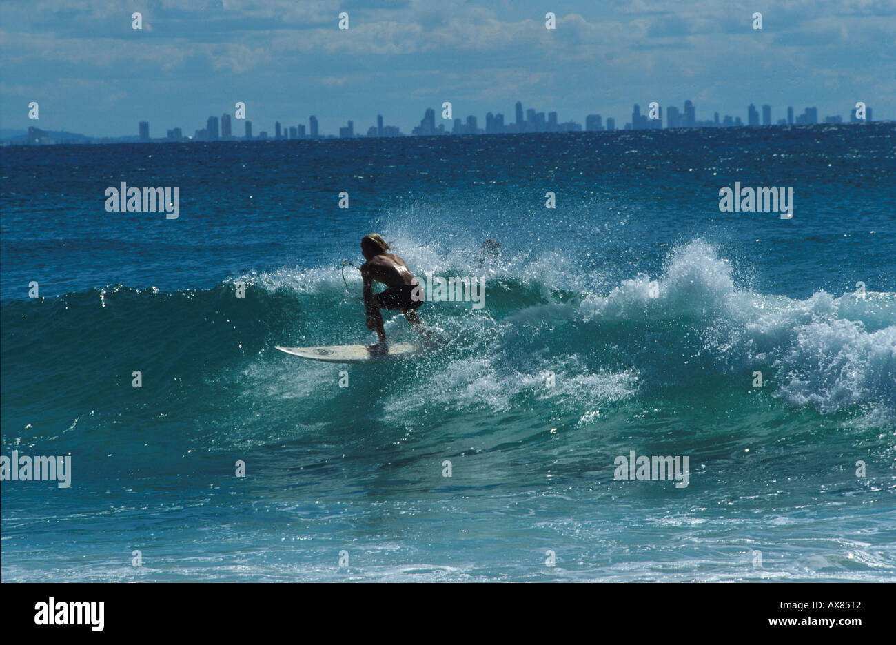 Surfer, Greenmount Beach, Coolangatta, Cold Coast Queensland, Australien Stock Photo
