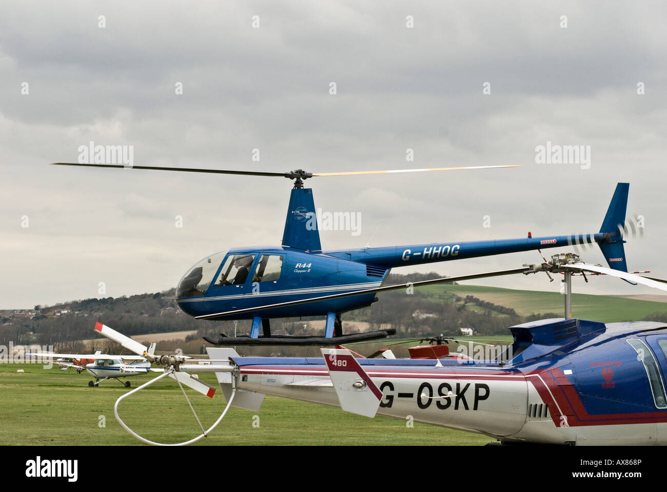 Commercial Helicopter Pilot Training Stock Photo Alamy
