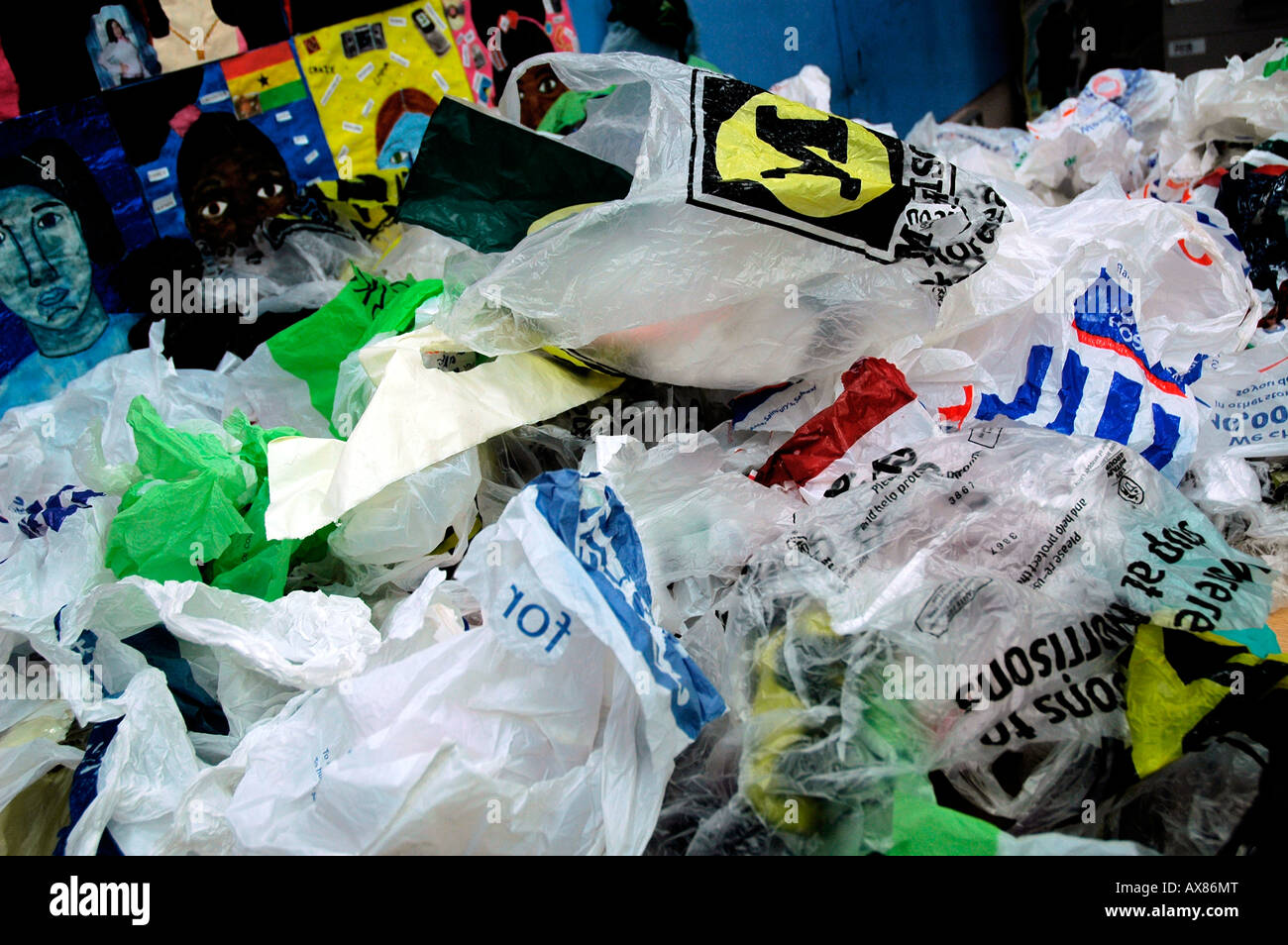 Plastic bags recycle garbage Stock Photo Alamy