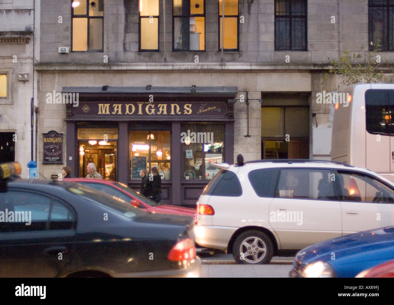 Madigan's Public House on O'Connell Street in Dublin Ireland Stock Photo