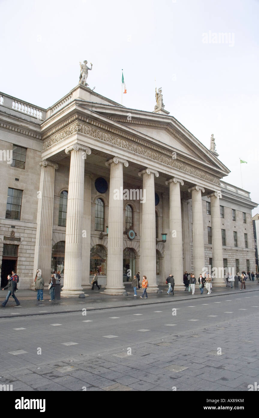 The General Post Office on O'Connell Street in Dublin Ireland Stock
