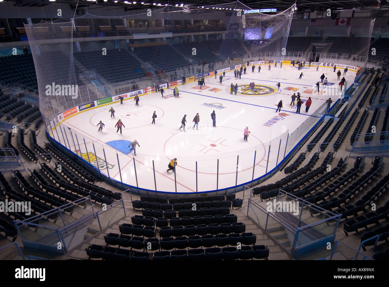 The newly built K Rock Centre holds an open house and public skating on Feb 25th 2008 Stock Photo