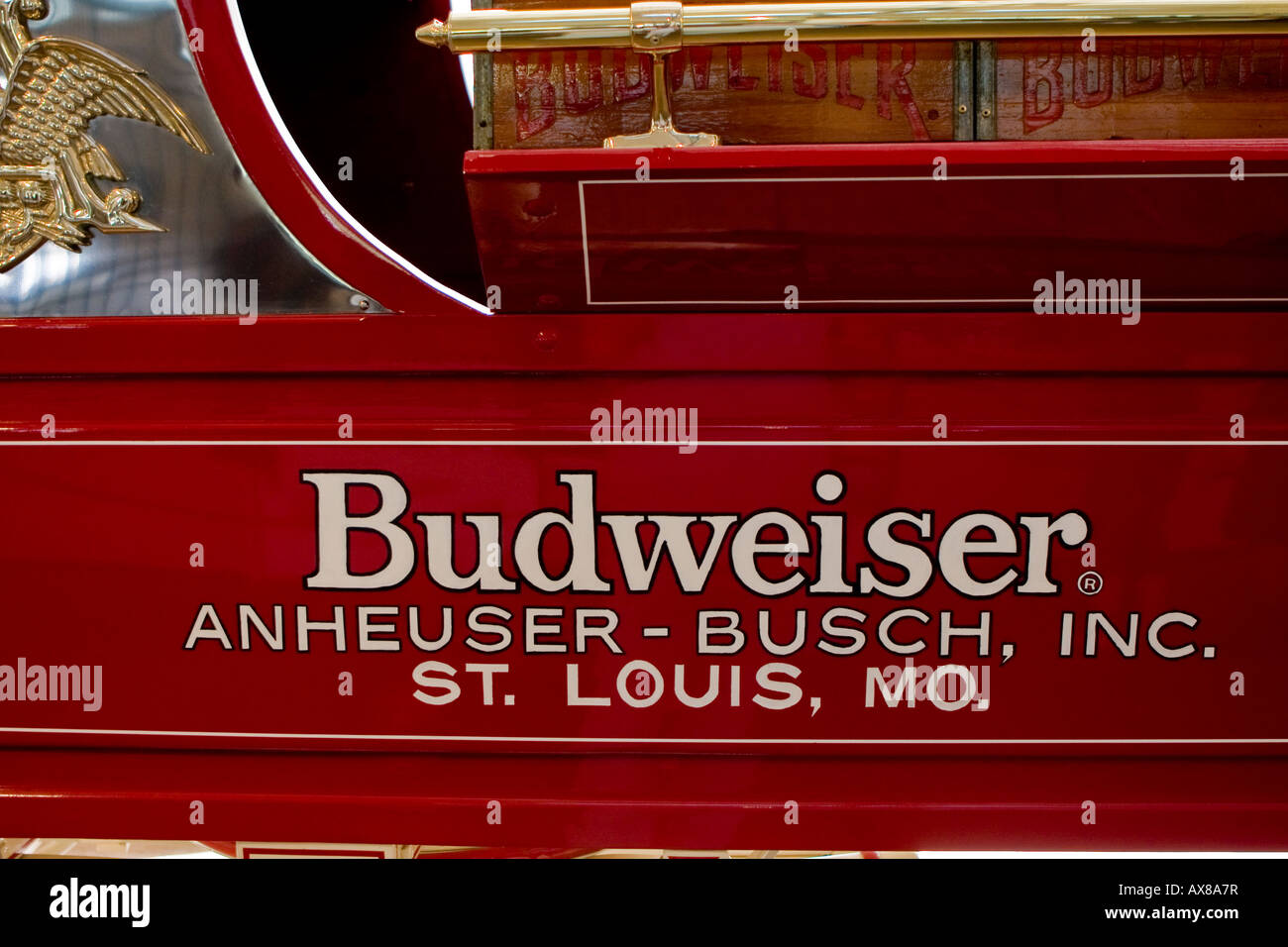 Budweiser Beer Wagon AnheuserBusch Inc. In Tampa Florida USA Stock