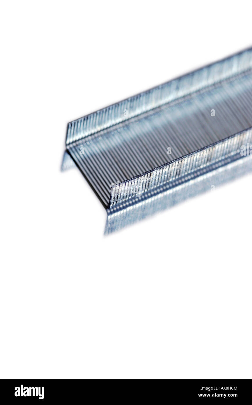 staples on white Stock Photo