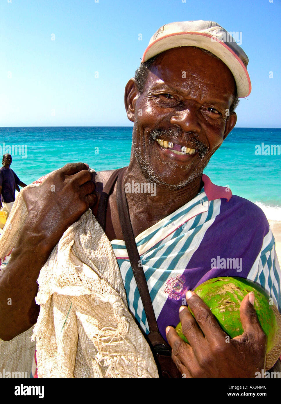 Coconut Vendor, Carribbean Beach, Cartagena, Colombia, South America
