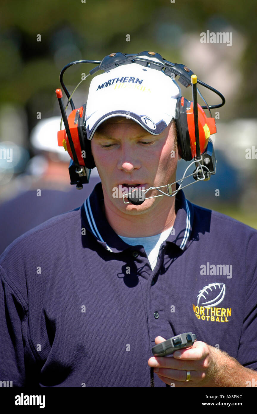 Sports coach wearing headset hires stock photography and images Alamy