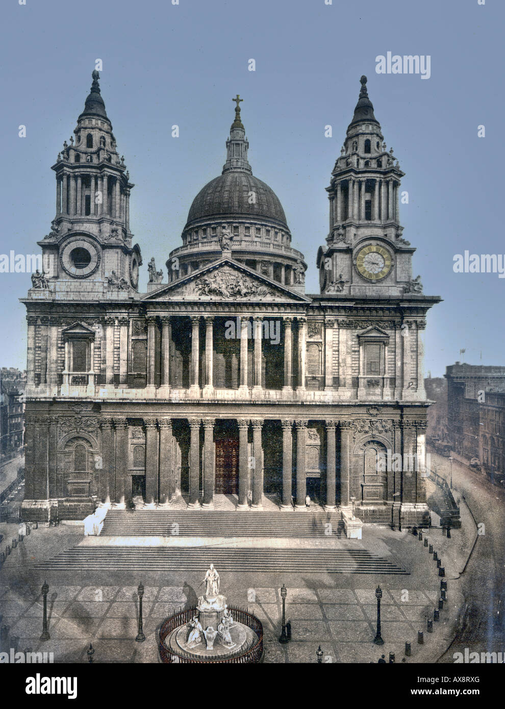 St Paul s Cathedral is an Anglican cathedral on Ludgate Hill in the City of London. Stock Photo