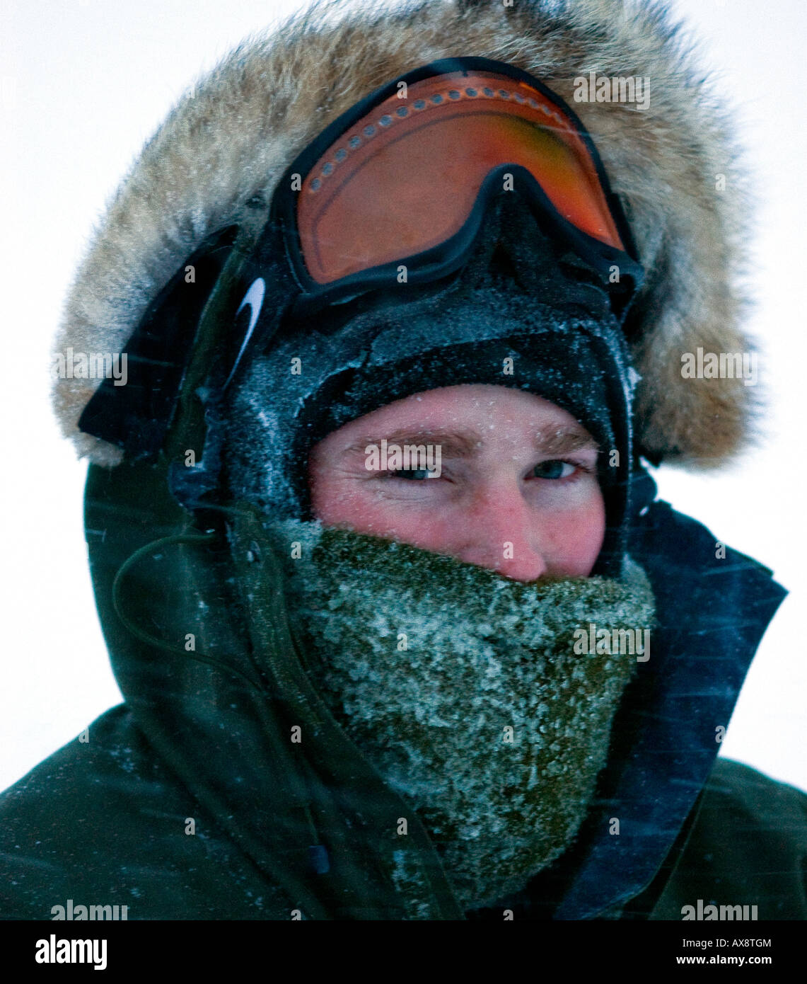 Mads Woemer Patrol leader Danish Special Forces Sirius Dog Patrol North East Greenland Stock Photo