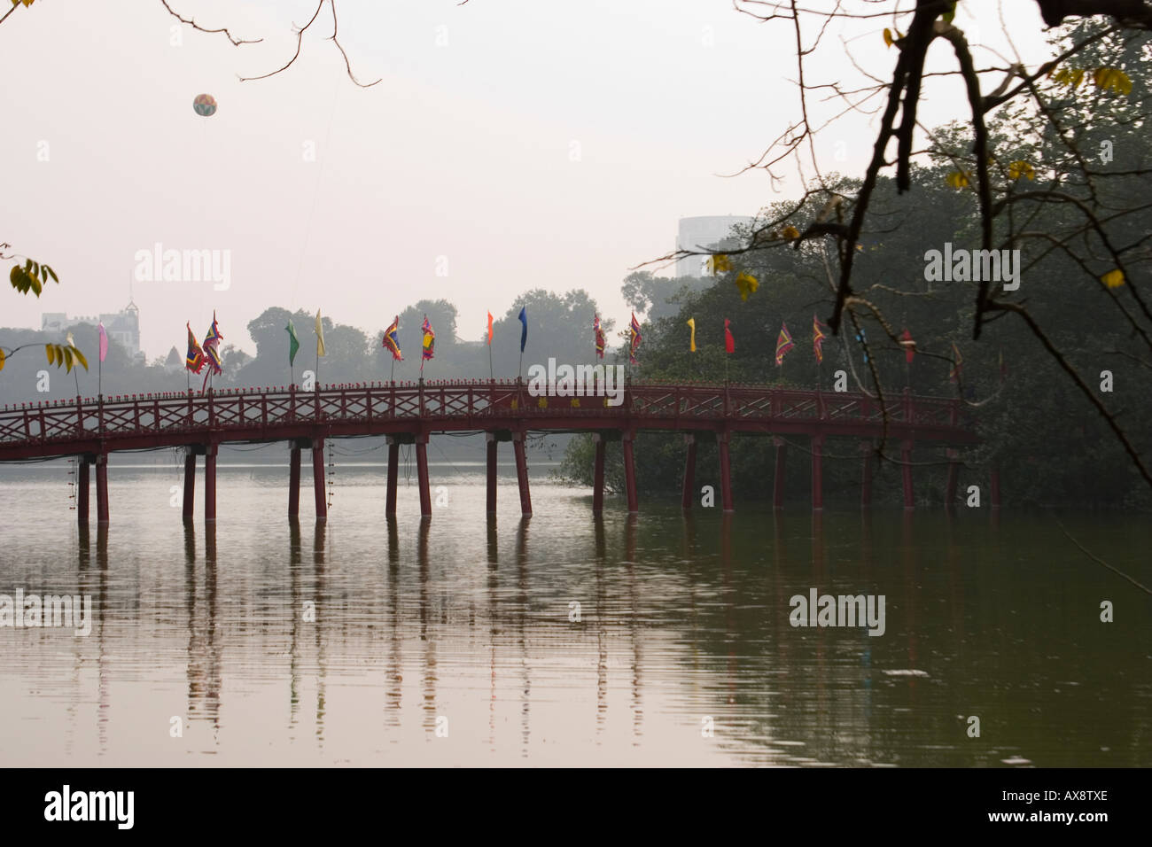 Hanoi huc bridge hi-res stock photography and images - Alamy