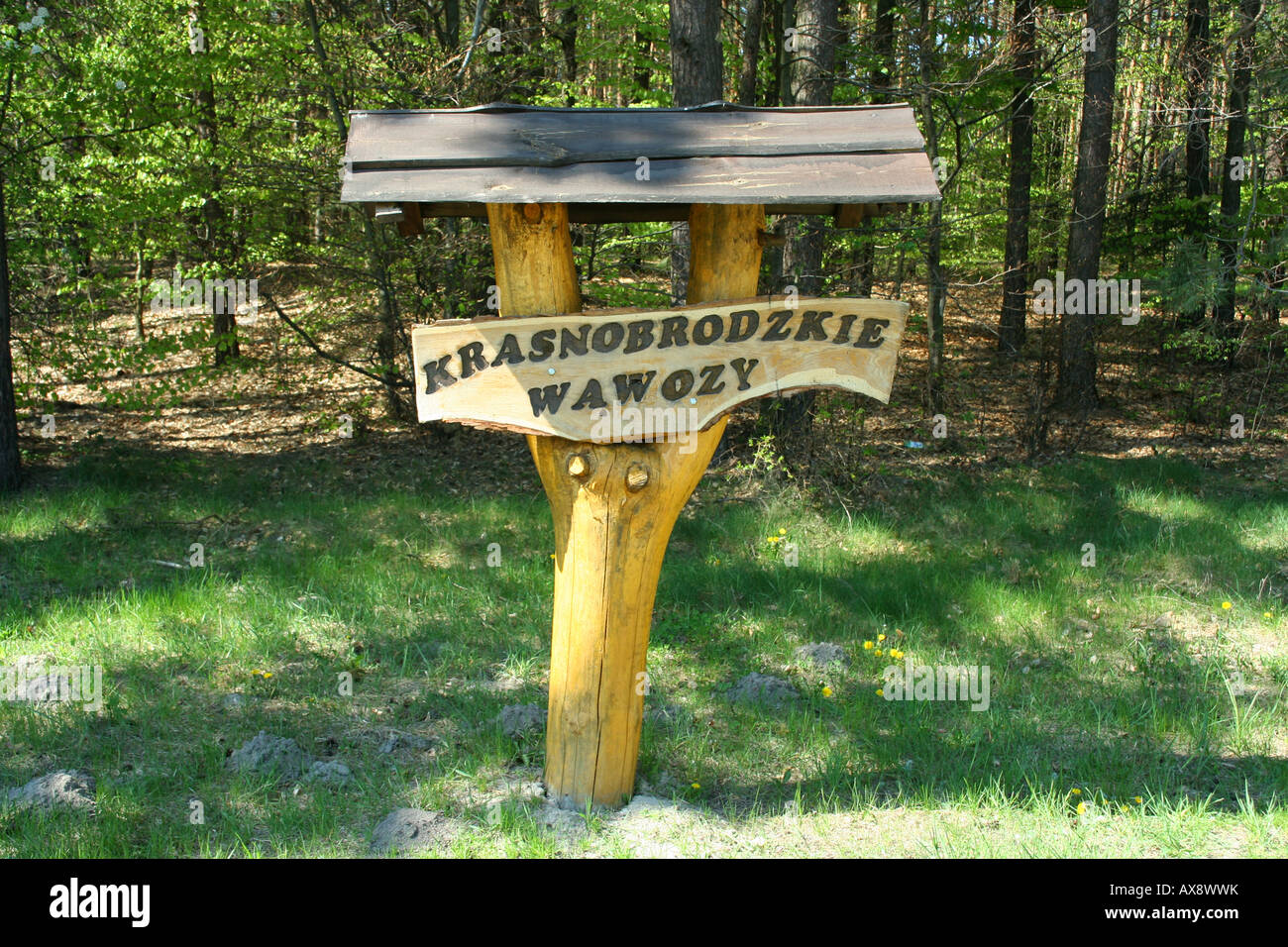 Shonash Ravine Sign Krasnobrod ravine sign, Poland Stock Photo - Alamy