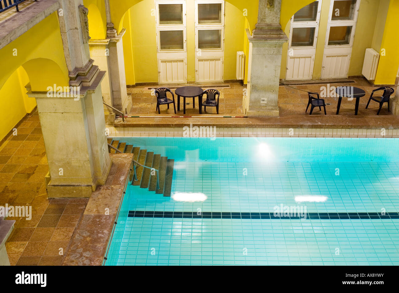 elegant public baths interior Stock Photo Alamy