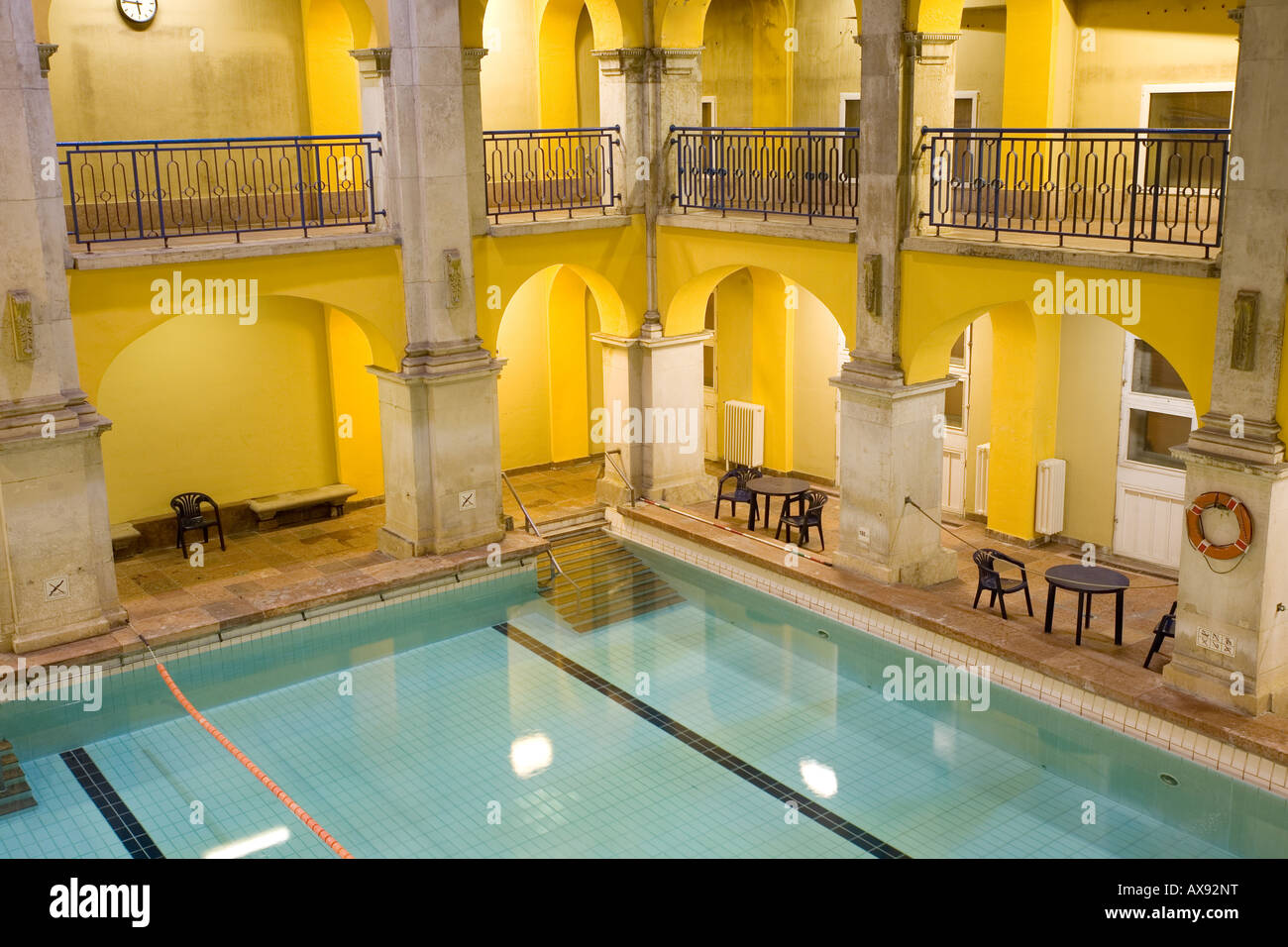 elegant public baths interior Stock Photo Alamy