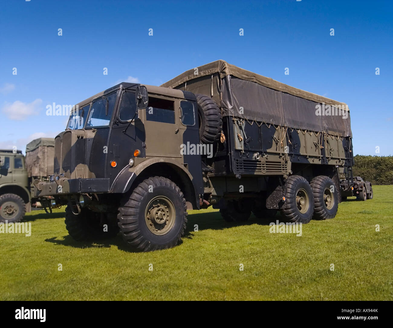 Military truck at a military show in Swords Ireland Stock Photo