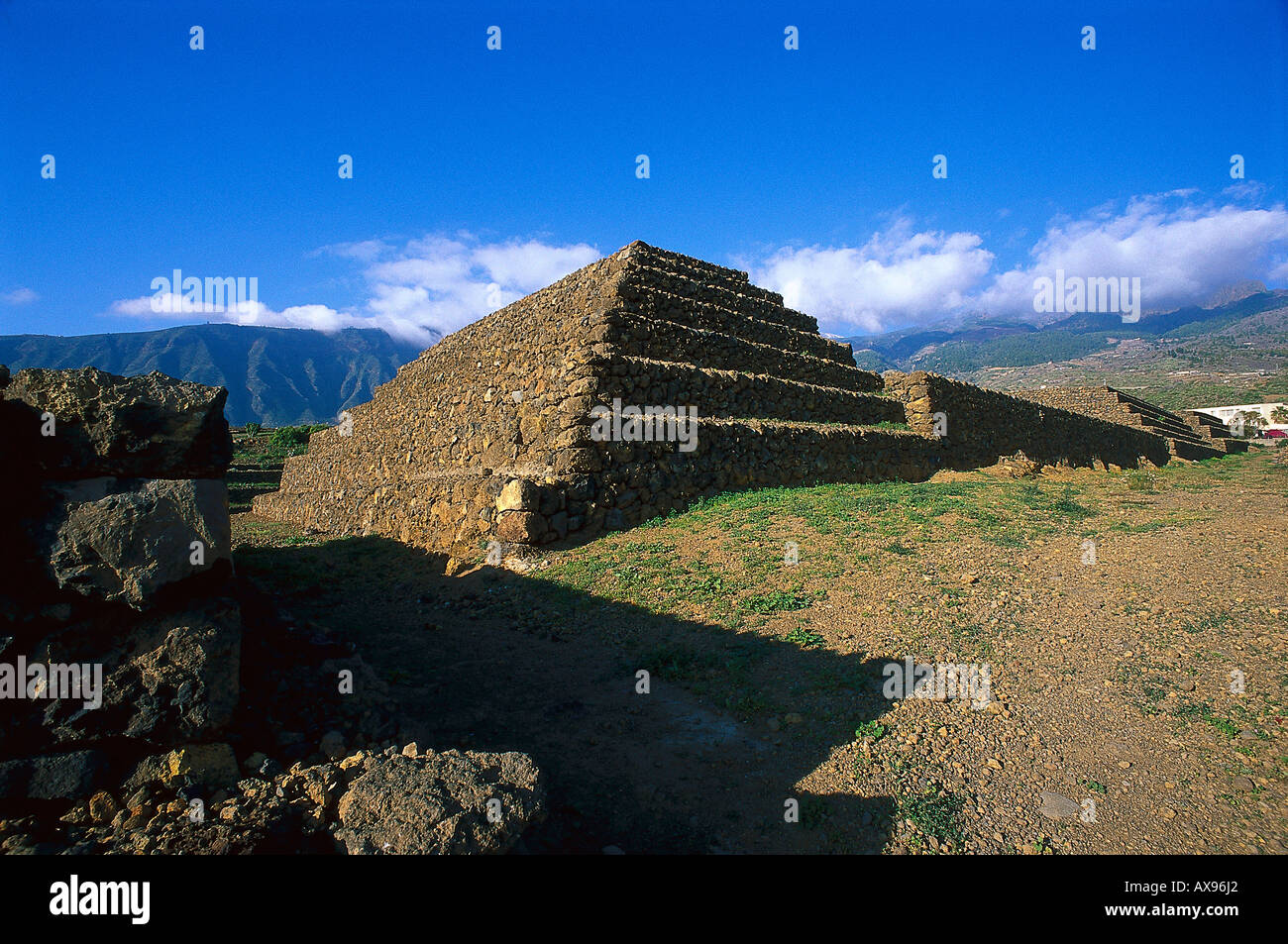 Ethnologic Park founded by Thor Heyerdal, Pyramids of Guimar, Gueímar, Tenerife, Canary Islands, Spain Stock Photo
