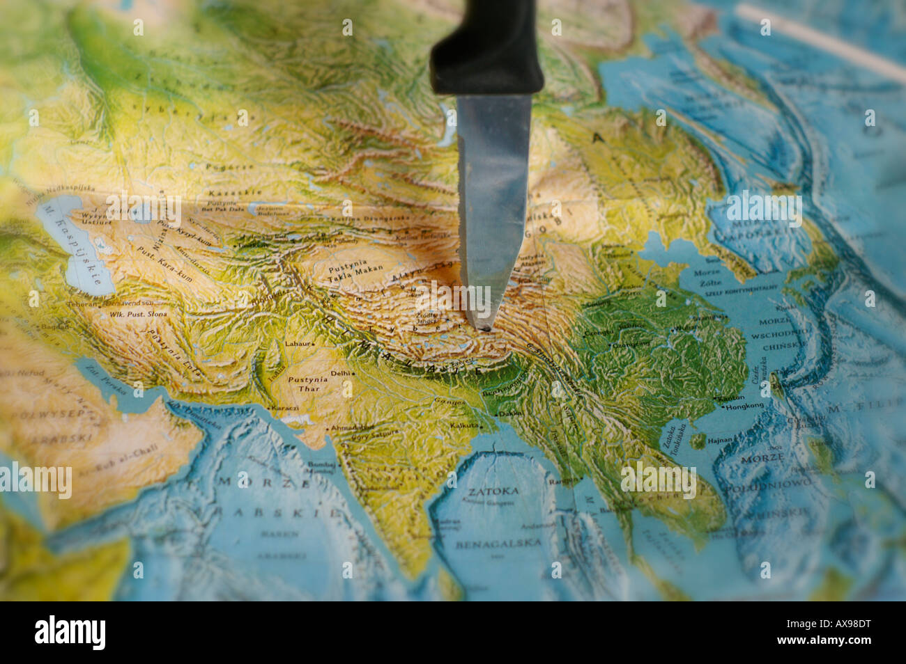 Tibet occupation by China Stock Photo