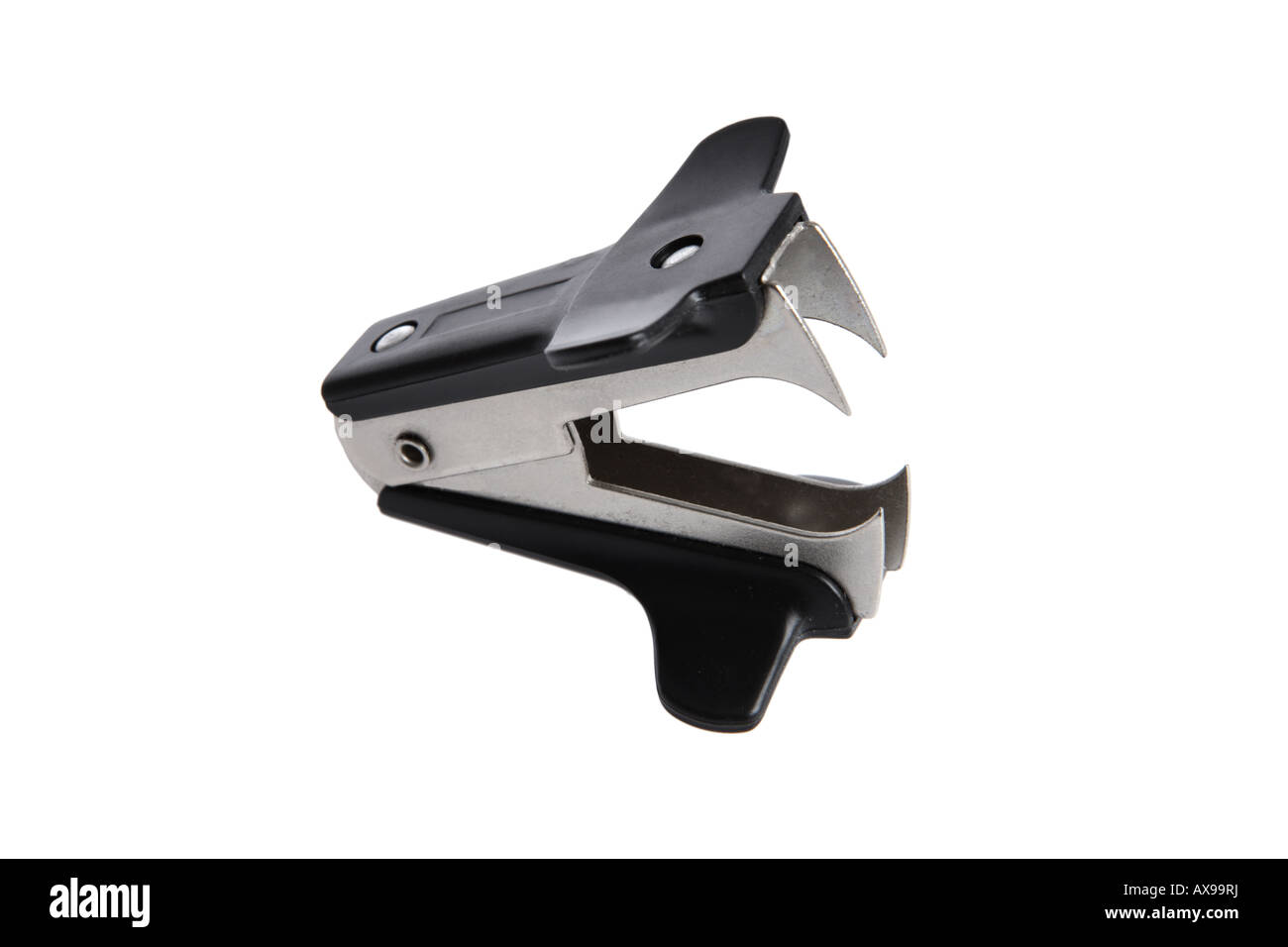 Staple remover cut out on white background Stock Photo - Alamy