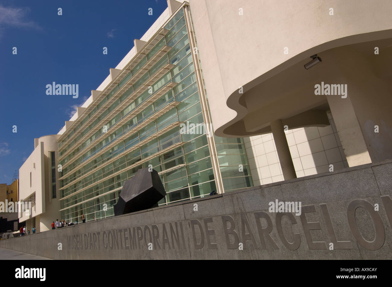 El Raval Macba Skatebording outside MACBA El Raval Barcelona Catalunya Spain Stock ...