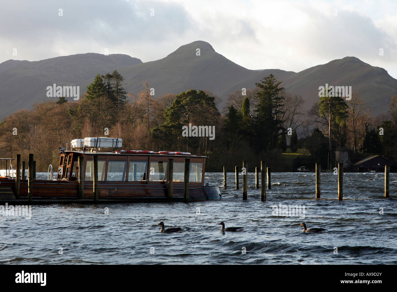 Keswick Landing stages Stock Photo Alamy