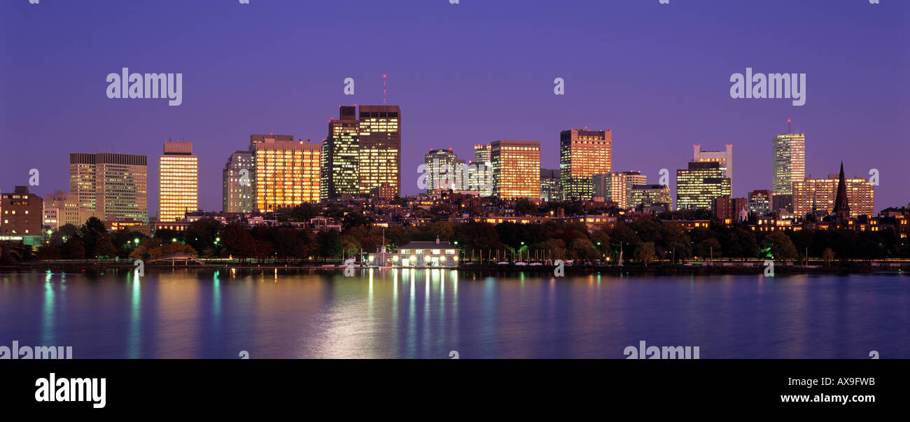 Boston skyline Massachusetts USA Stock Photo