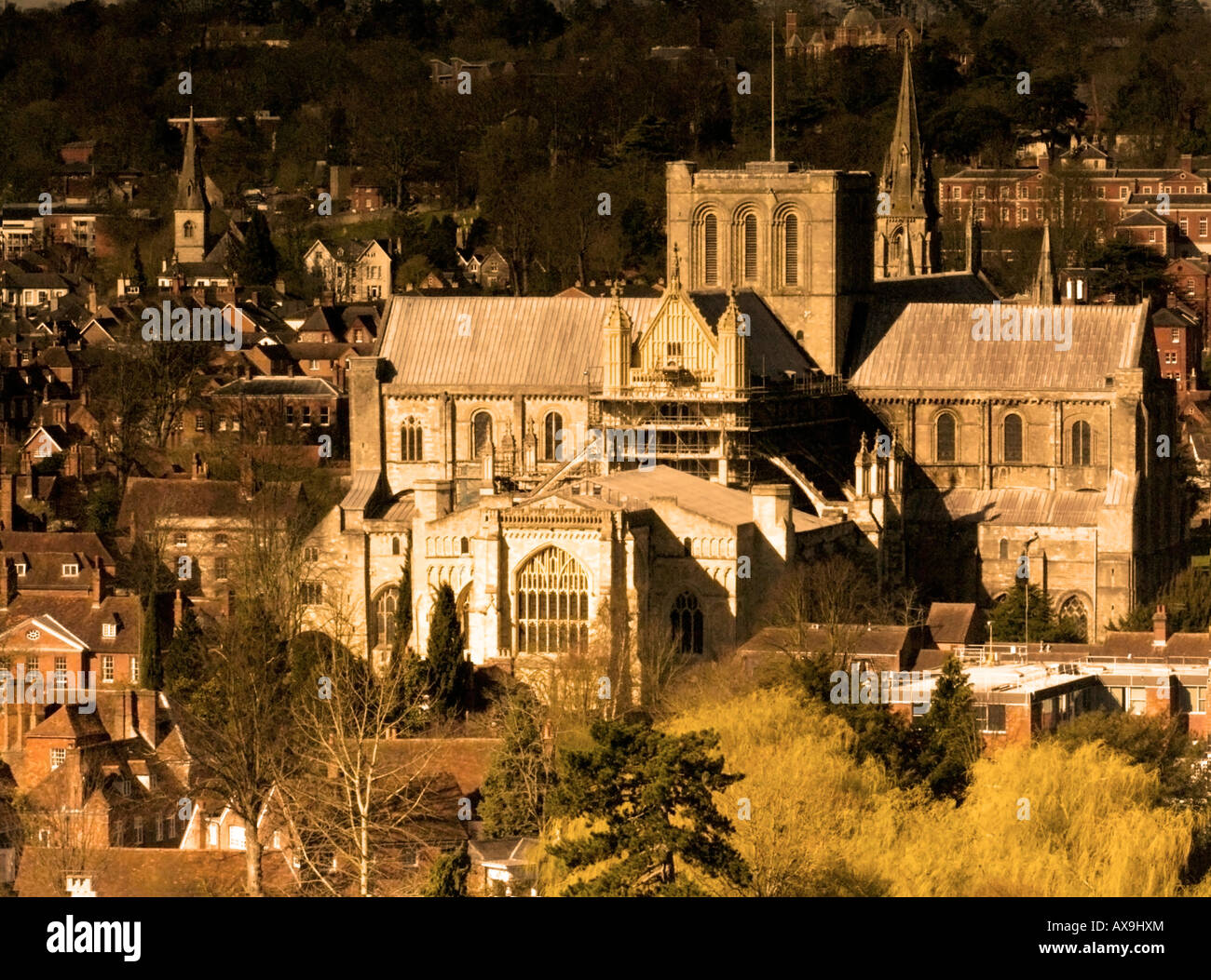Winchester Cathedral .Churches Stock Photo Alamy