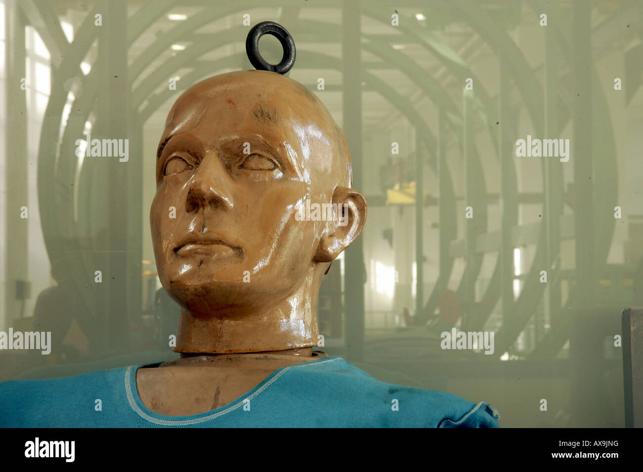 Head of a crash test dummy Stock Photo Alamy