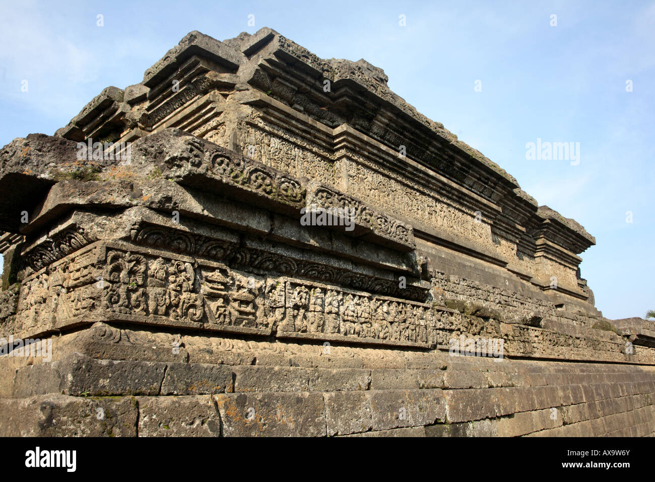 Ancient Hindu temple Candi Jago Malang Java Indonesia Stock Photo