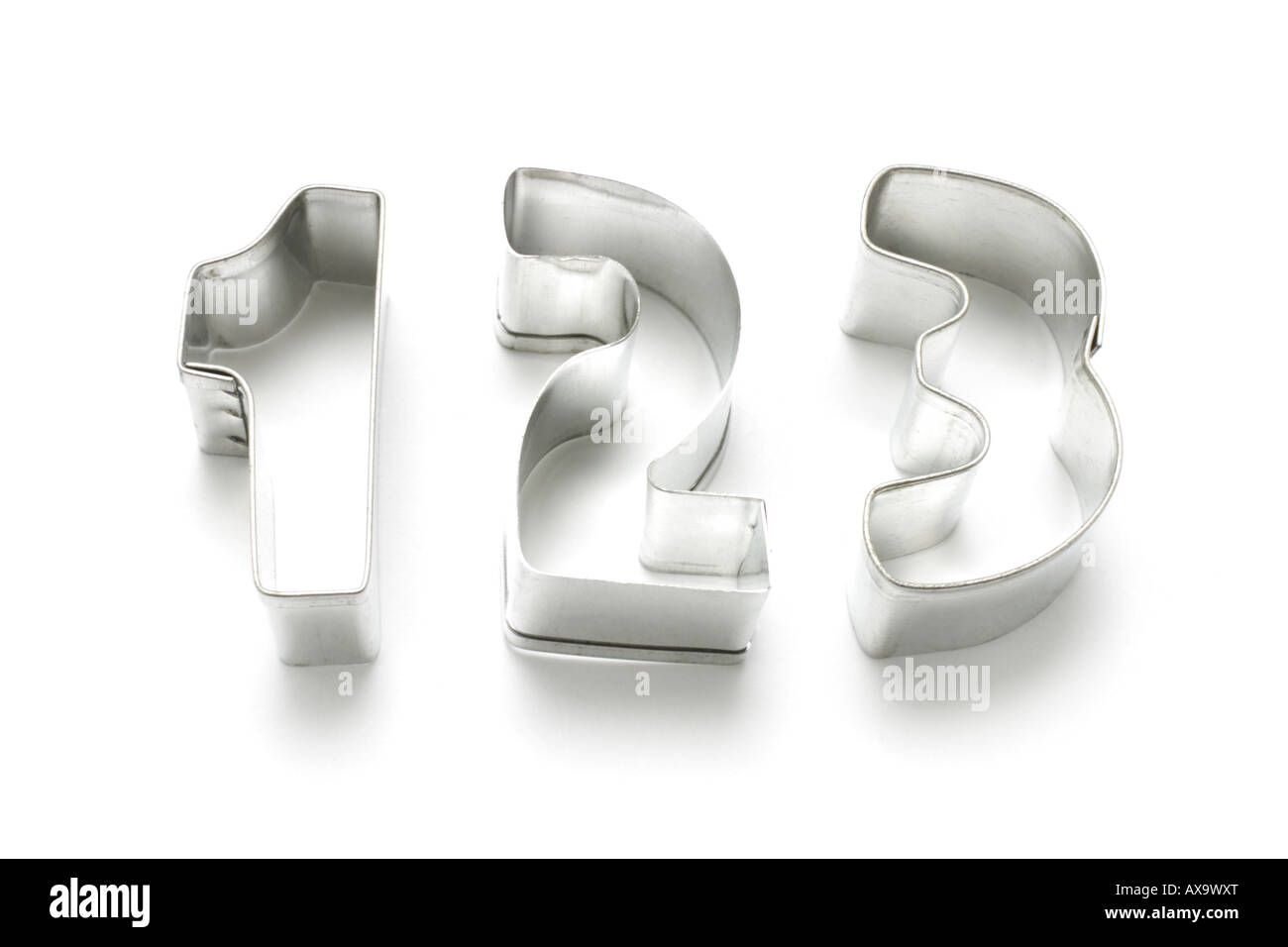 Number Cookie Cutters Stock Photo Alamy