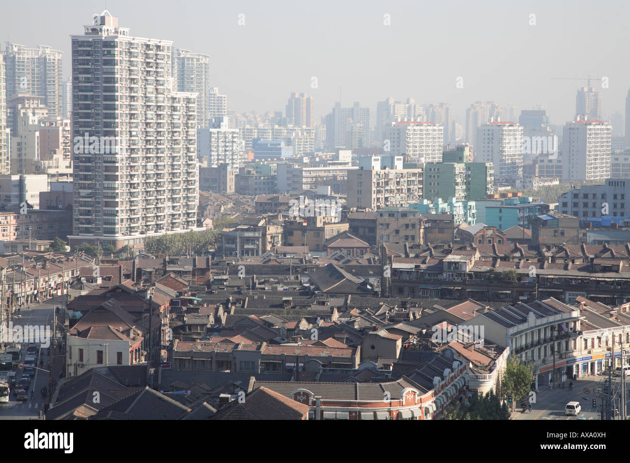 Longtang neighborhood traditional Chinese housing in Shanghai