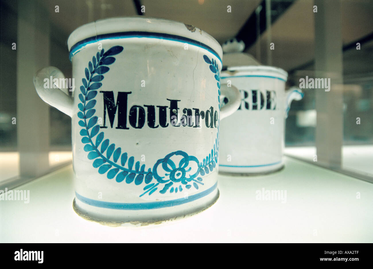 Antique Mustard Pots, The Mustard Museum, Dijon Stock Photo Alamy