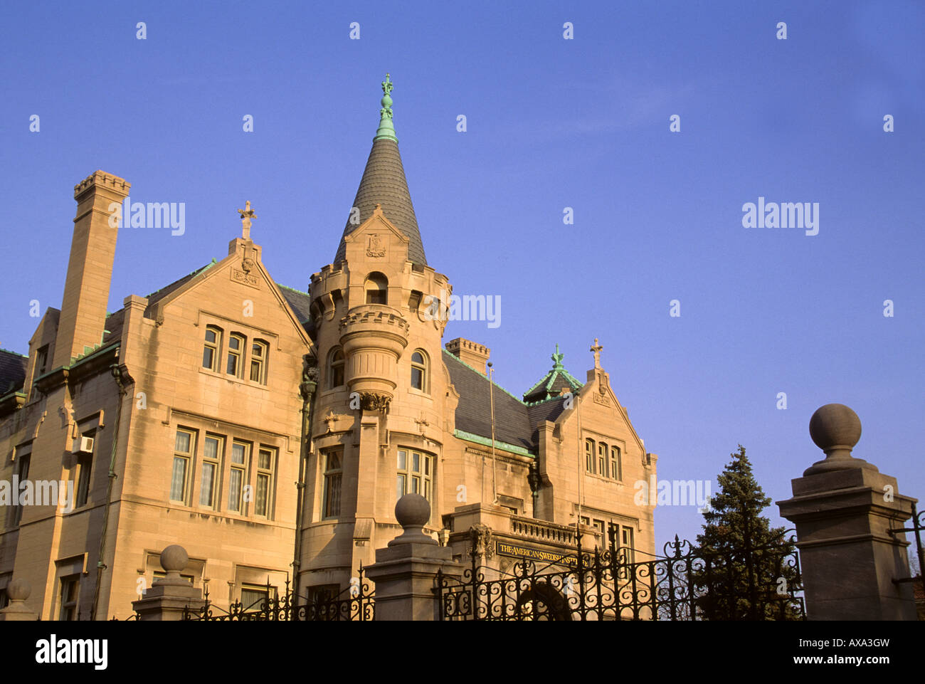 THE AMERICAN SWEDISH INSTITUTE, LOCATED IN THE FORMER TURNBLAD MANSION, MINNEAPOLIS, MINNESOTA, U.S.A. Stock Photo