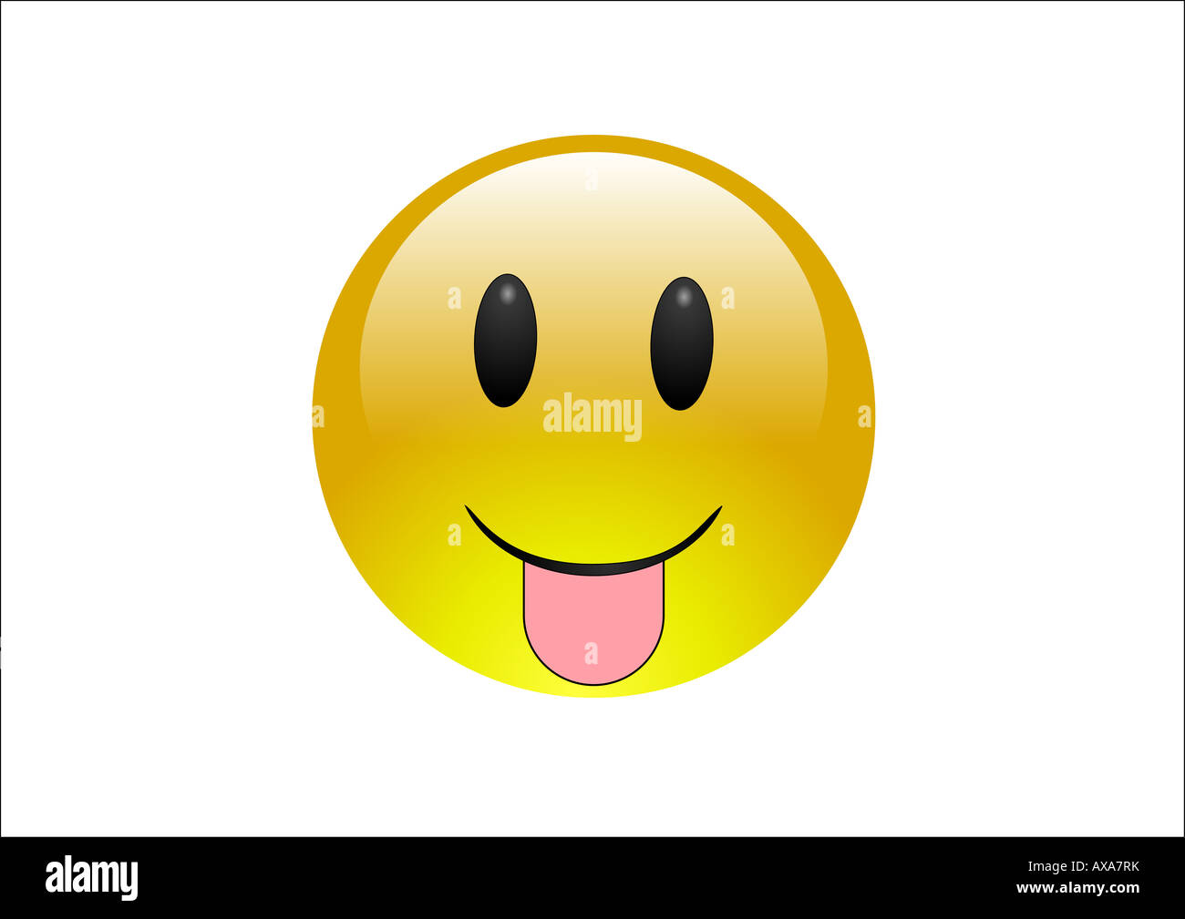 Aqua Emoticons Raspberry (tongue Stock Photo Alamy