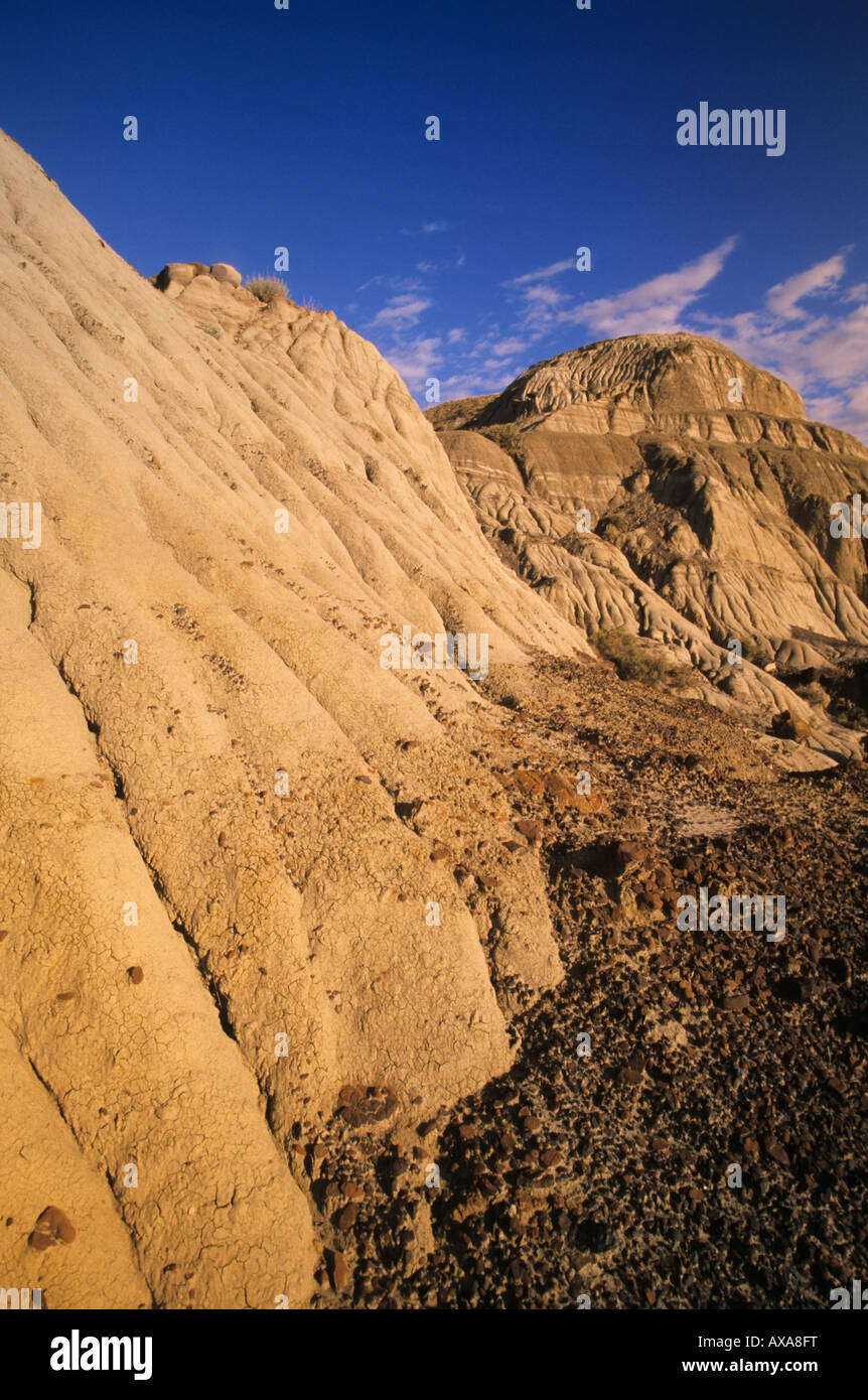 Badlands formations Dinosaur Provincial Park Alberta Stock Photo