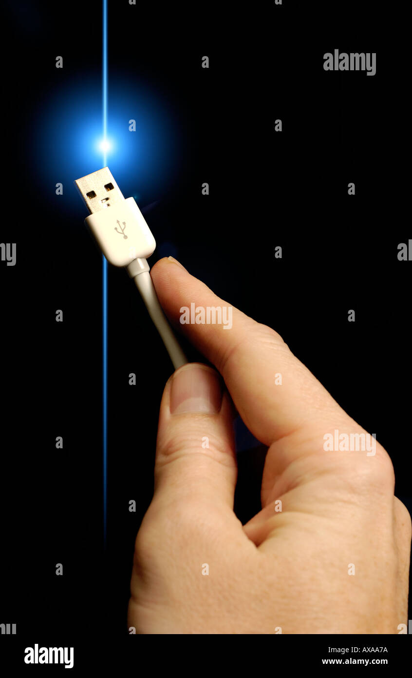 usb cable and connector Stock Photo - Alamy